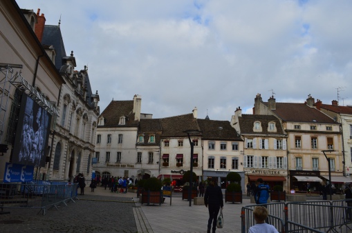 Main square in Beaune, France.